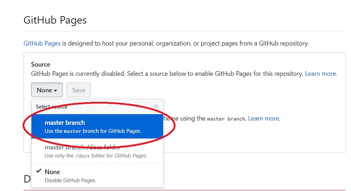 How to - come abilitare una web page su un repository di GitHub 03