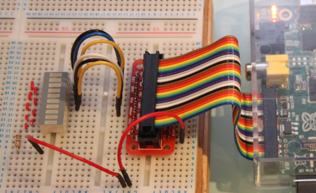 Fig.12: circuito montato con 6 LED