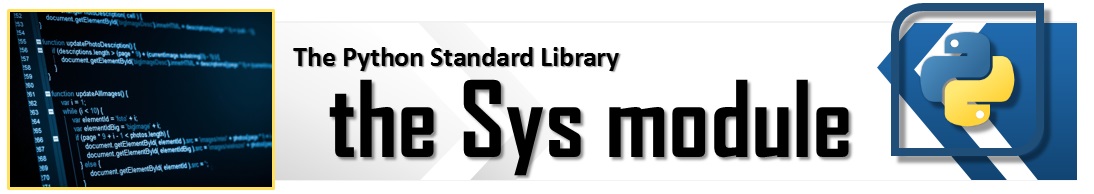The Python Standard Library - sys module