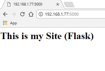 Flask Web server on Raspberry - Tutorial on creating the first web page