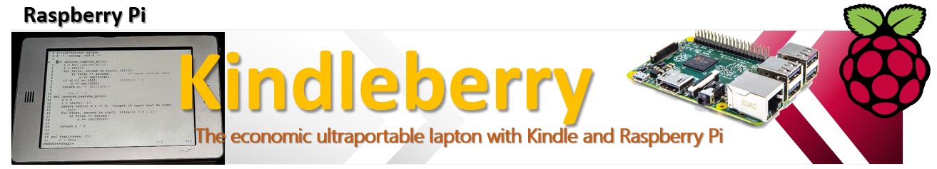 Kindleberry - the ultraportable economic laptop with kindle and raspberry pi