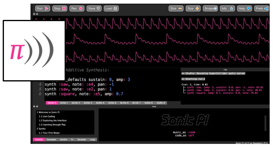 SonicPi - application for tunes and music