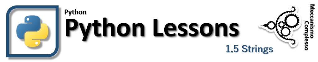 Python Lessons - 1.5 Strings