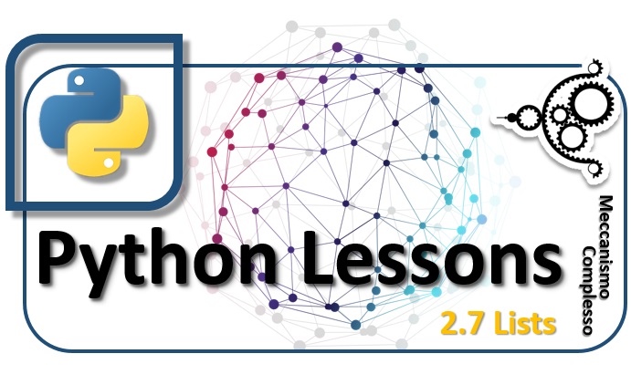 Python Lessons - 2.7 Lists m