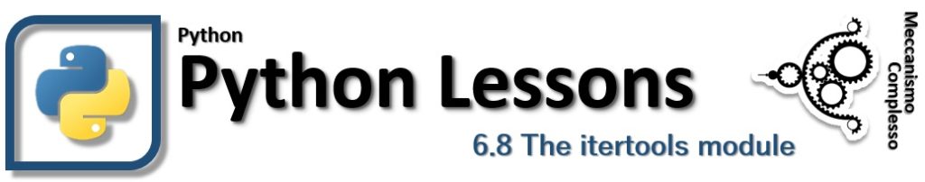 Python Lessons - 6.8 The itertools module