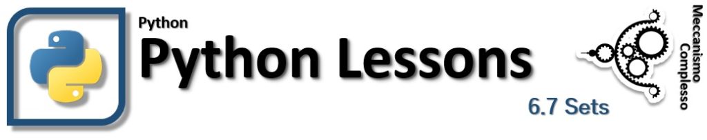 Python lessons - 6.7 Sets