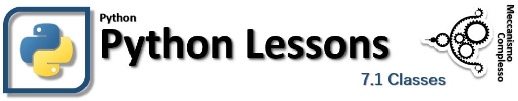 Python lessons - 7.1 Classes