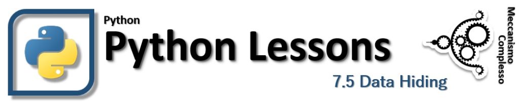 Python lessons - 7.5 Data Hiding