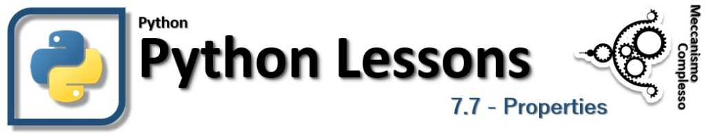 Python lessons - 7.7 properties