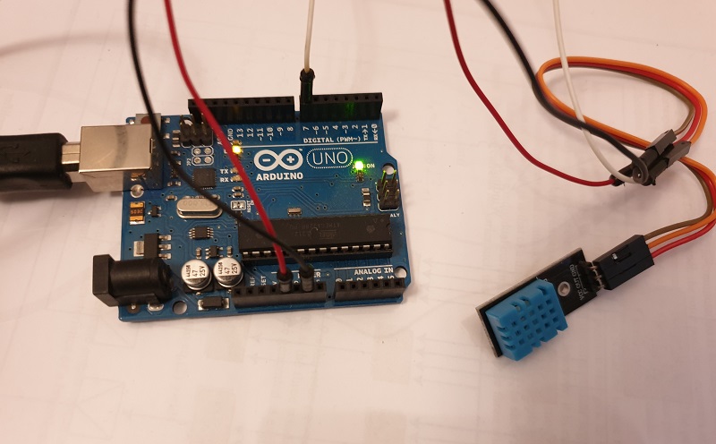 DHT11 - DHT22 on Arduino - picture